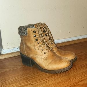 Cliffs By White Mountain Womens Tulane Leather Closed Toe Ankle Fashion Boots